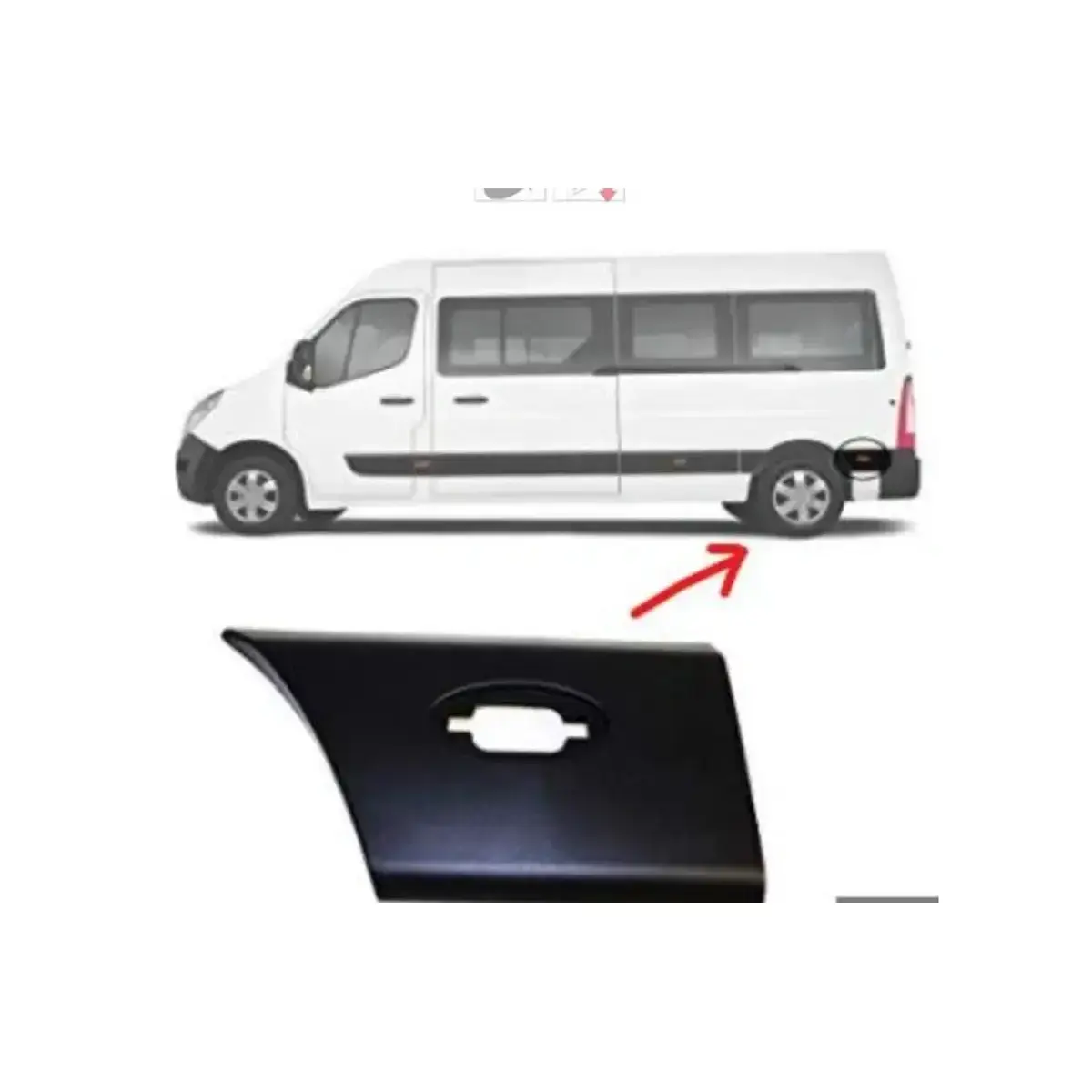 768F2000R KAPI CEVRE BANDI SOL ARKA YAN MASTER III SINYAL DELIKLI PLEKSAN