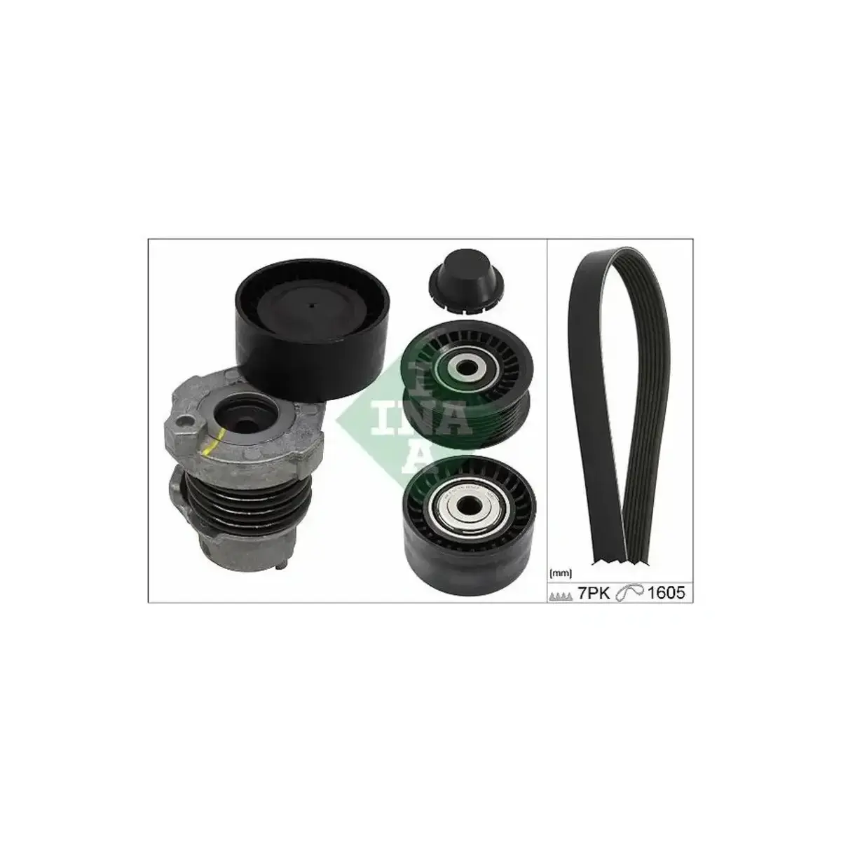 8200725951 7PK1605 ALTERNATOR KAYIS SETI (NERVURLU) CLIO IV SYMBOL CAPTUR MEGANE III SCENIC III INA