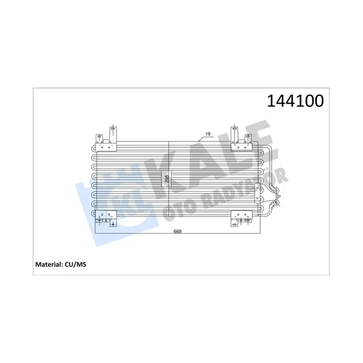 500007321 KONDENSER R21 2 SIRA AL+CU KALE