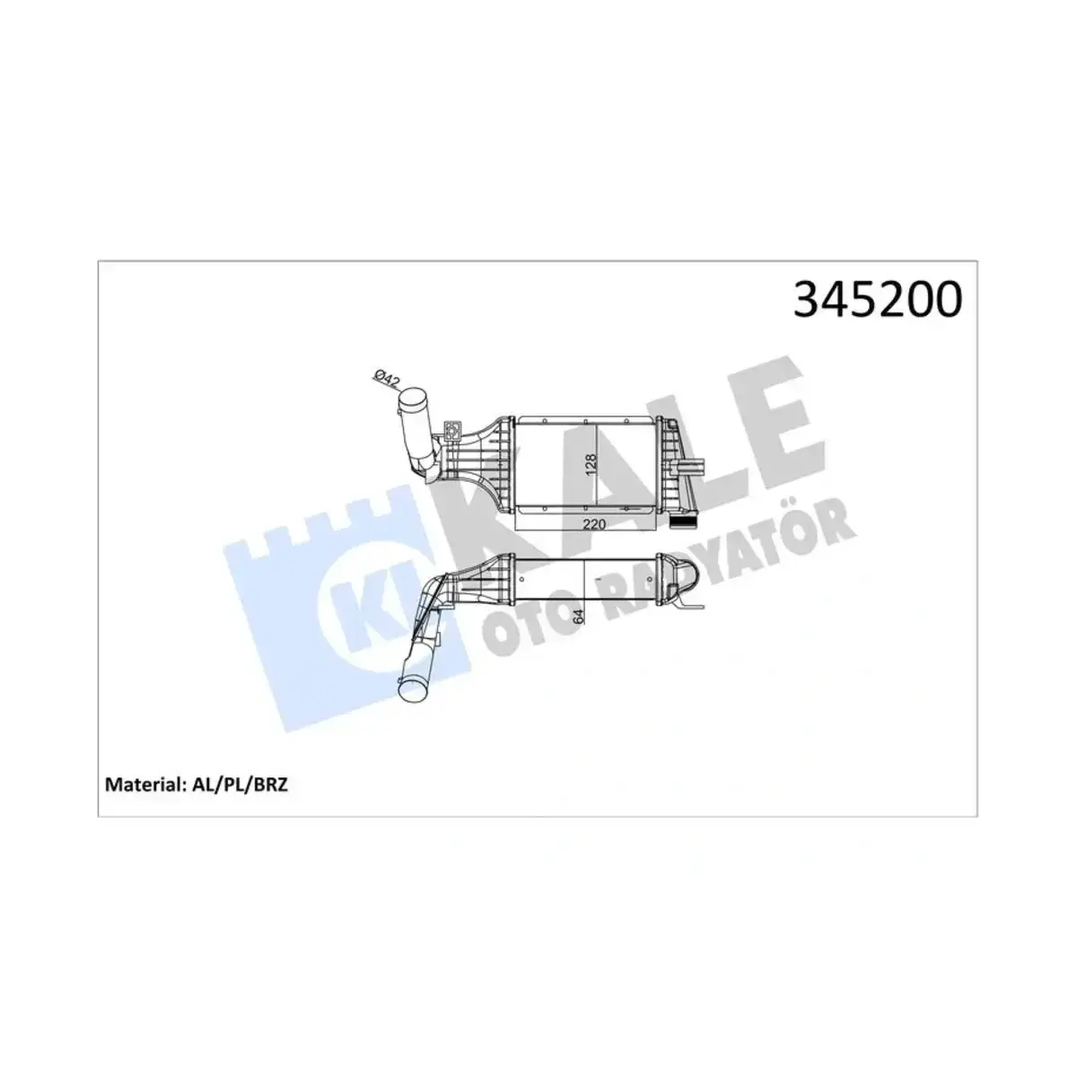 1302244 TURBO RADYATORU ASTRA G ZAFIRA 1.7 2.0 CDTI-DTI KALE