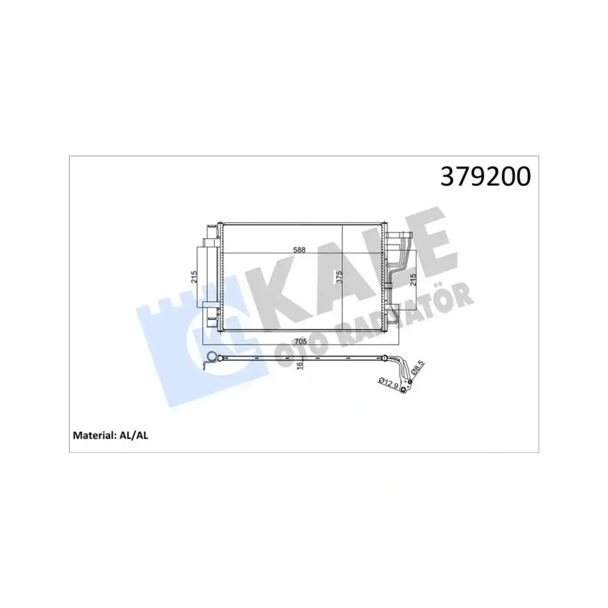 97606-2H010 KONDENSER CEED-PRO CEED-I30 1.4I (07+) AL AL KALE