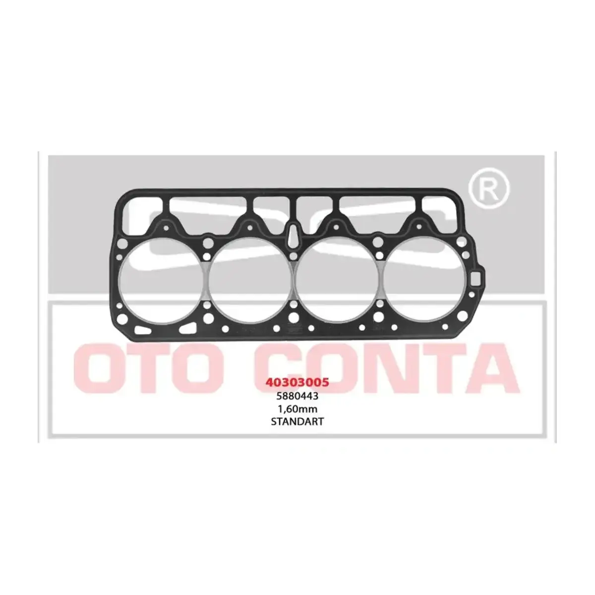 5880443 SILINDIR KAPAK CONTA SILIKONLU 1.60MM 1600 M131 DKS OTOCONTA