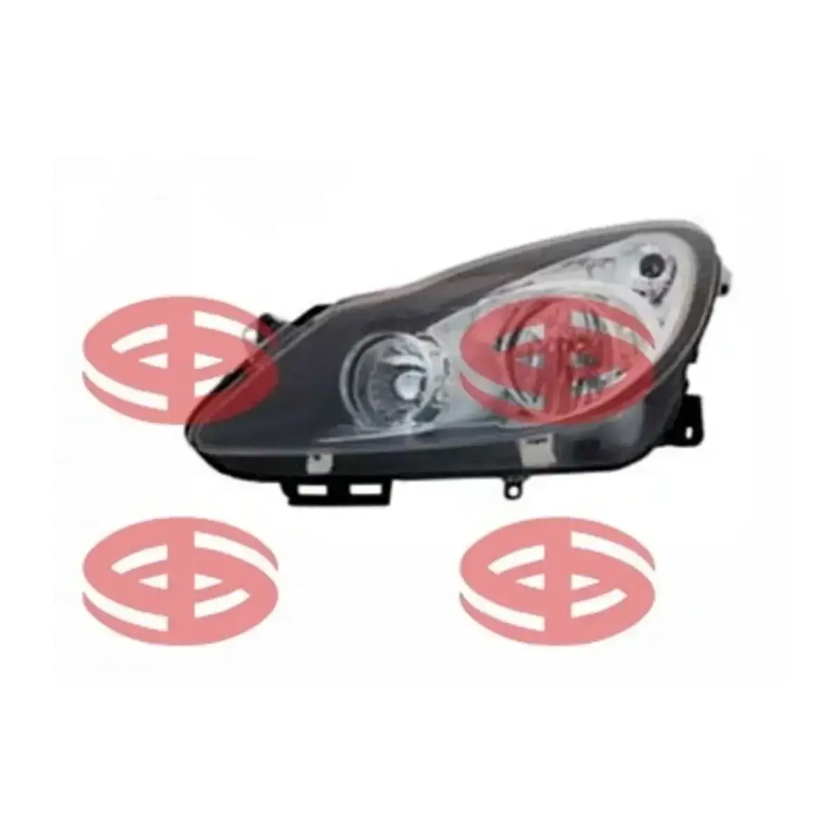 1216194 FAR MOTORLU KROM SIYAH SOL CORSA D 2006 TYC