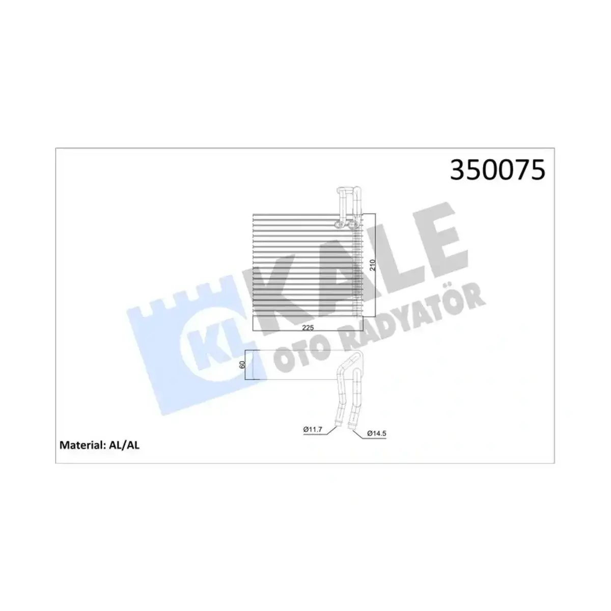 27280AX100 EVAPORATOR LOGAN DUSTER SANDERO - MODUS DUSTER SANDERO - MICRA KALE