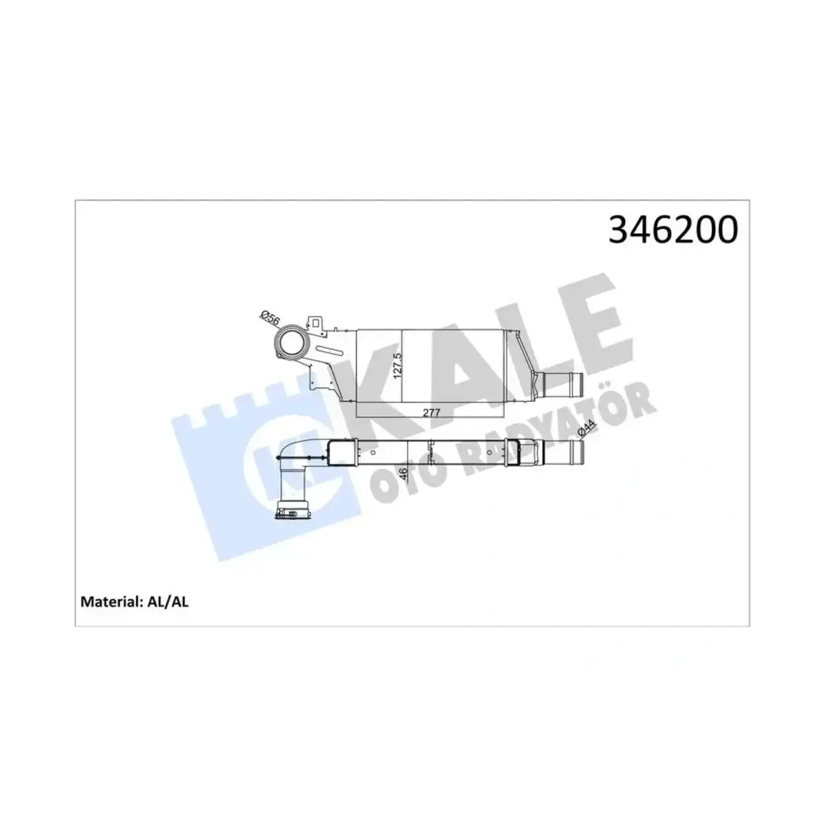 1300410 TURBO RADYATORU CORSA C COMBO C TIGRA 1.3 1.7 CDTI KALE