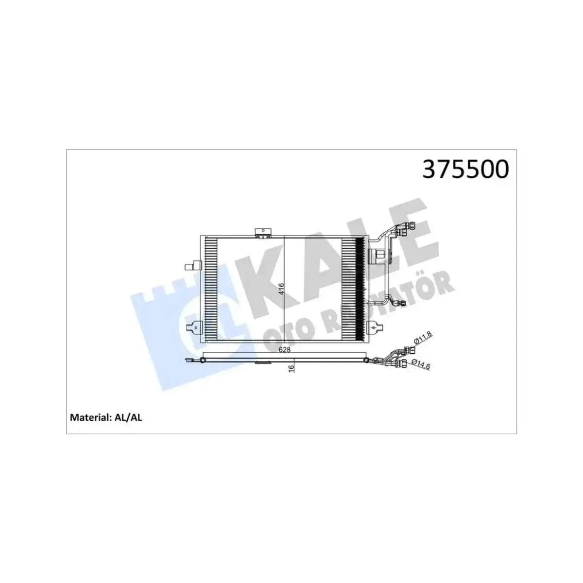4B0.260.403 KONDENSER A6 ALLROAD AL AL KALE 4B0.260.403 KONDENSER A6 ALLROAD AL AL KALE