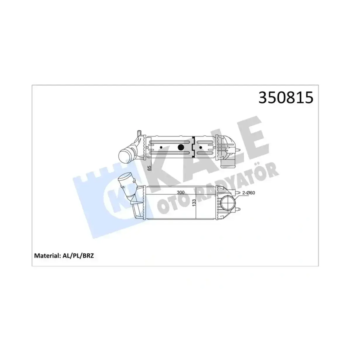 0384G4 INTERCOOLER C4 I - 307 307 SW 307 CC AL PL BRZ KALE