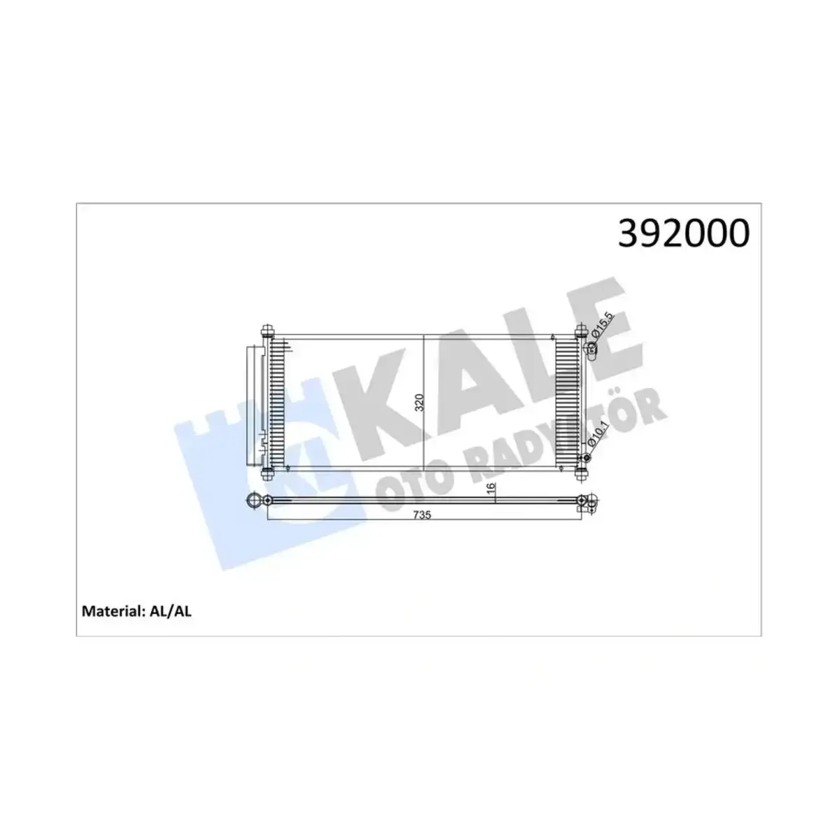 80110-SAA-013 KONDENSER JAZZ II (GD) 1.4 03=> (BUYUK TIP) AL AL KALE