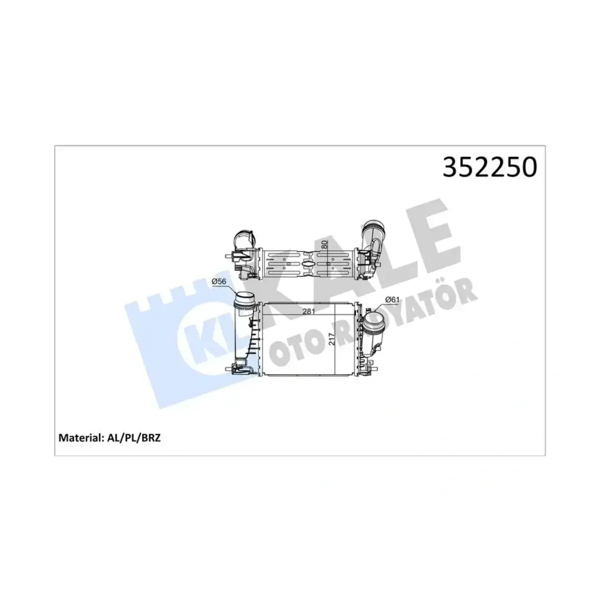 144963358R INTERCOOLER ESPACE V MEGANE IV SCENIC IV TALISMAN 1.6DCI-1.6TCE 15=> KALE