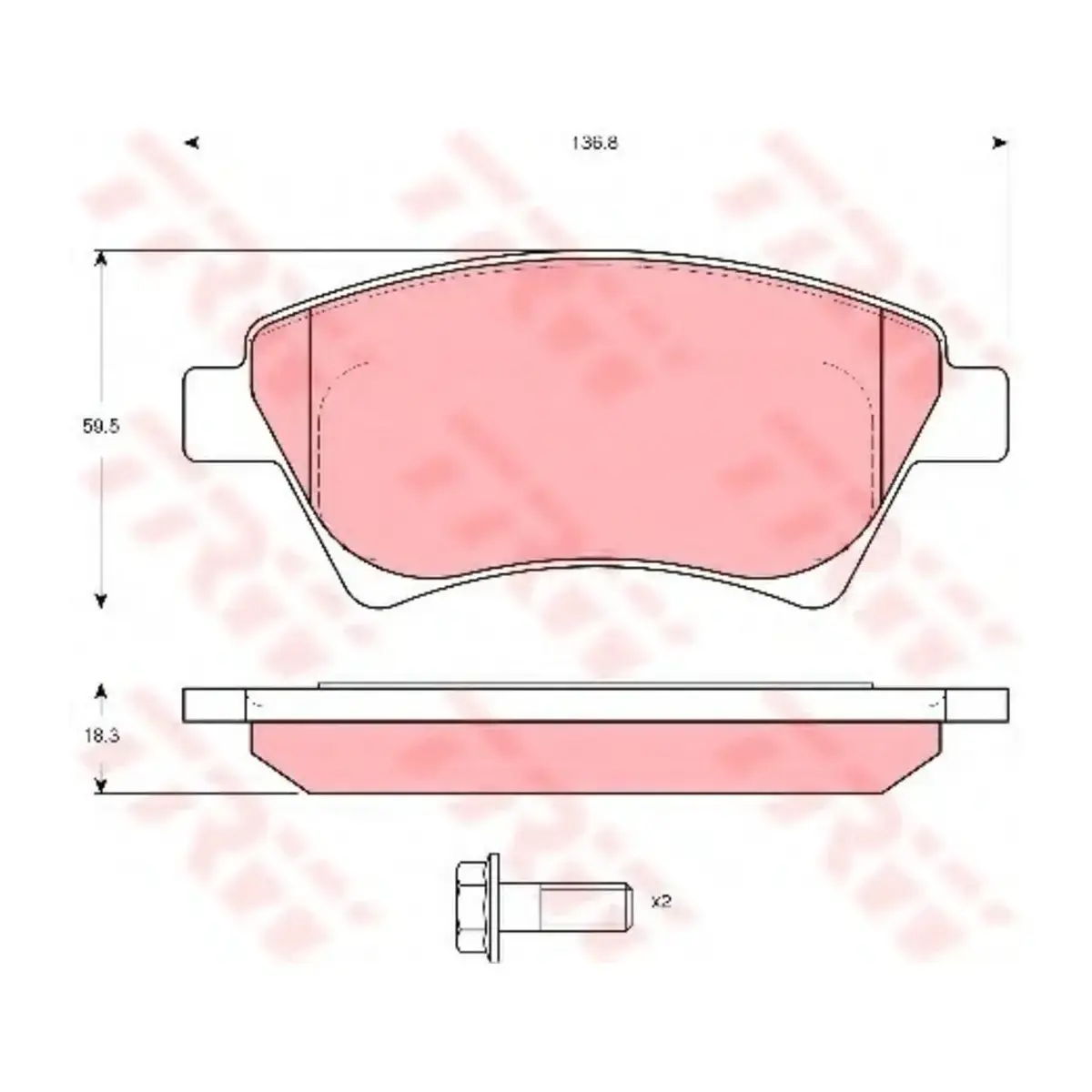 7701208122 ON FREN BALATASI MEGANE II 1.5-1.9 DCI 11.02=> SCENIC 05=> KANGO 01=> TRW