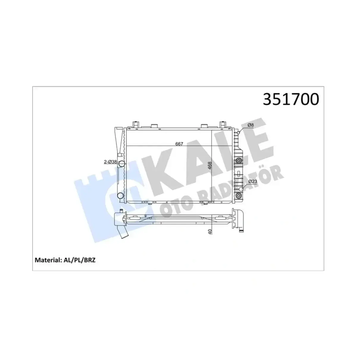 1405002103 RADYATOR 300 SE-300 SEL -S 320-S 280 (AT) AL PL BRZ KALE 1405002103 RADYATOR 300 SE-300 SEL -S 320-S 280 (AT) AL PL BRZ KALE