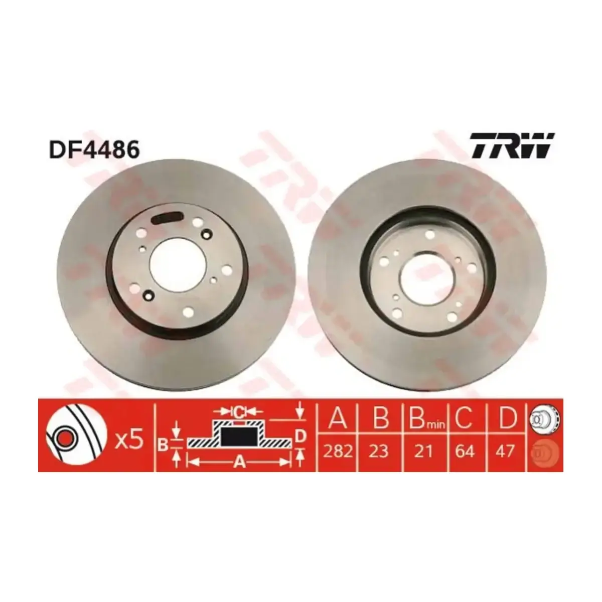 45251S7AN10 FREN DISKI HONDA TRW