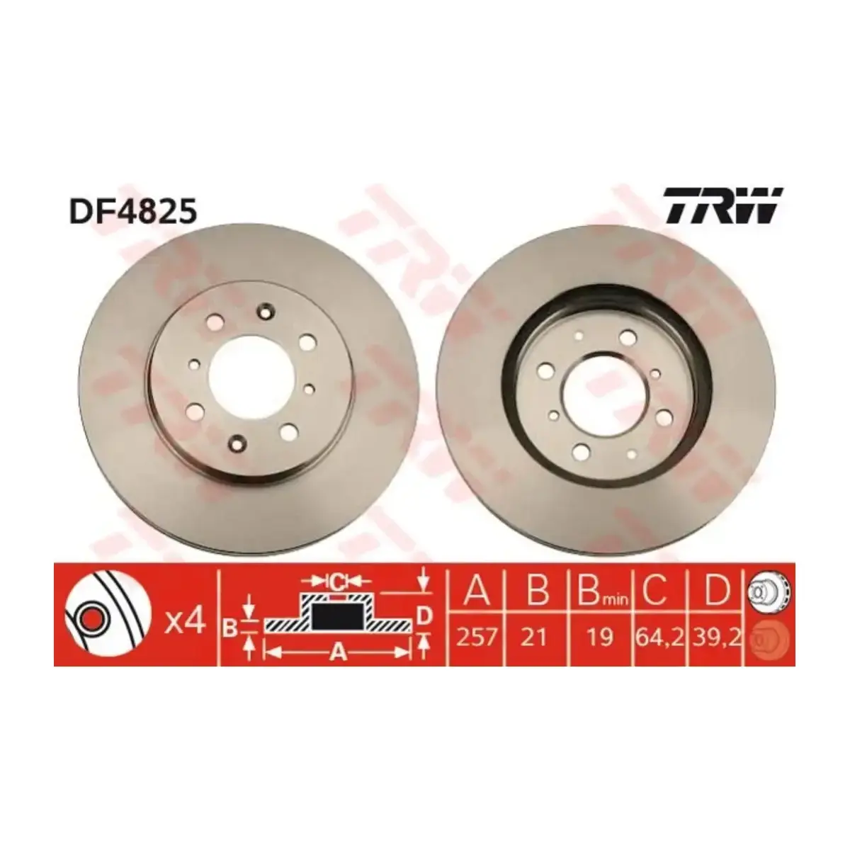 45251SAAG50 FREN DISKI HONDA TRW