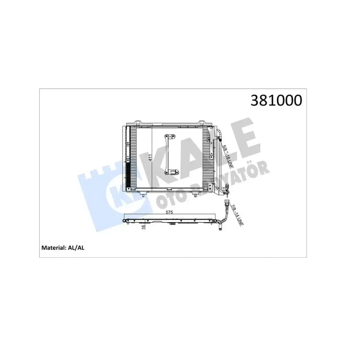 2028300570 KONDENSER W202 (93+) W208 (97+) AL AL KALE