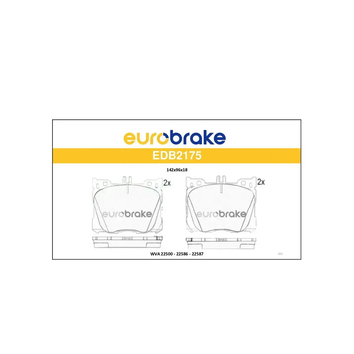 410603407R FREN BALATASI ON MEGANE IV 1.5 DCI 16=> EUROBRAKE