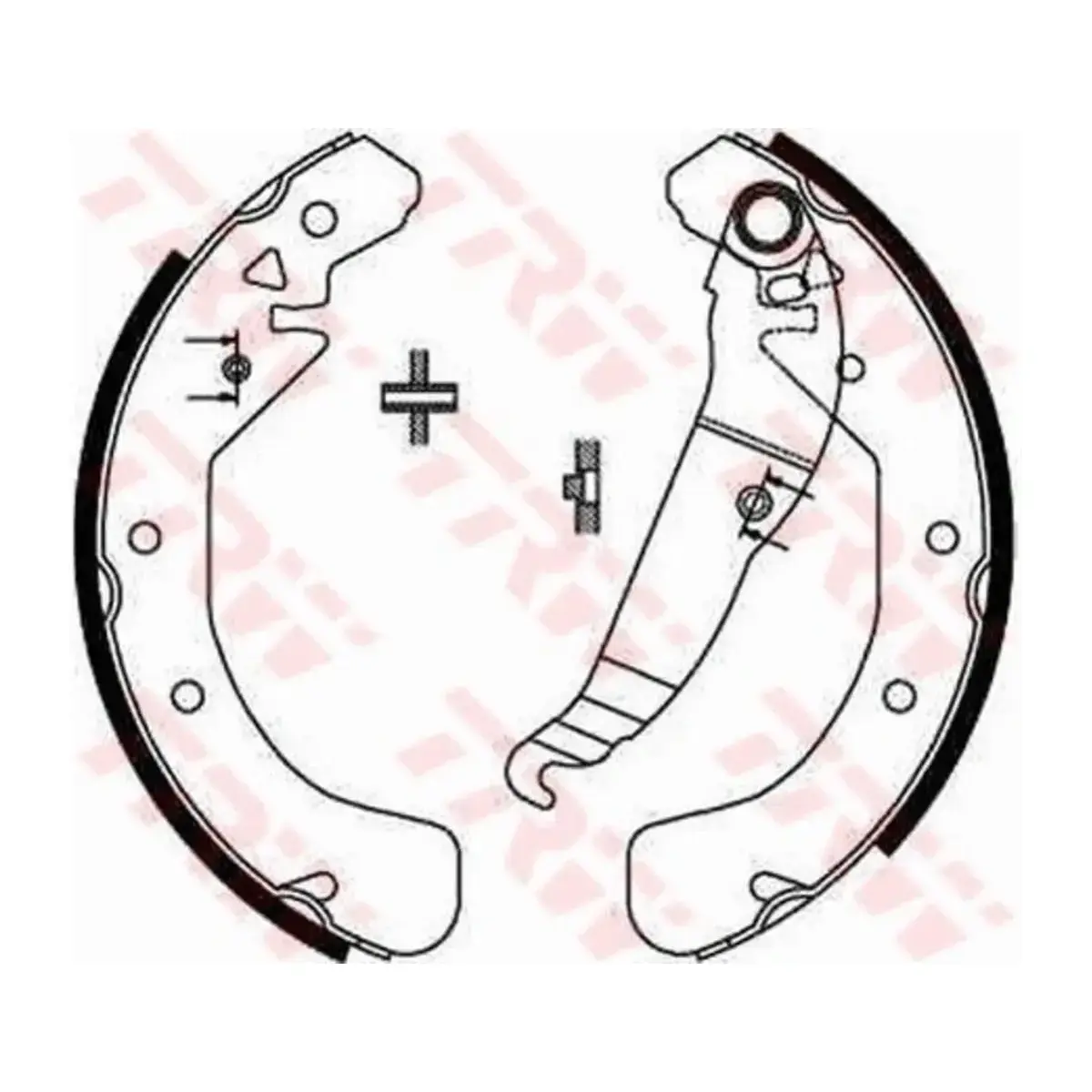 GS8637 ARKA FREN BALATASI PABUCLU ASTRA F 91-98 ASTRA G 98-05 ASTRA H 04=> COMBO 01=> VECTRA B ZAFIRA A TRW
