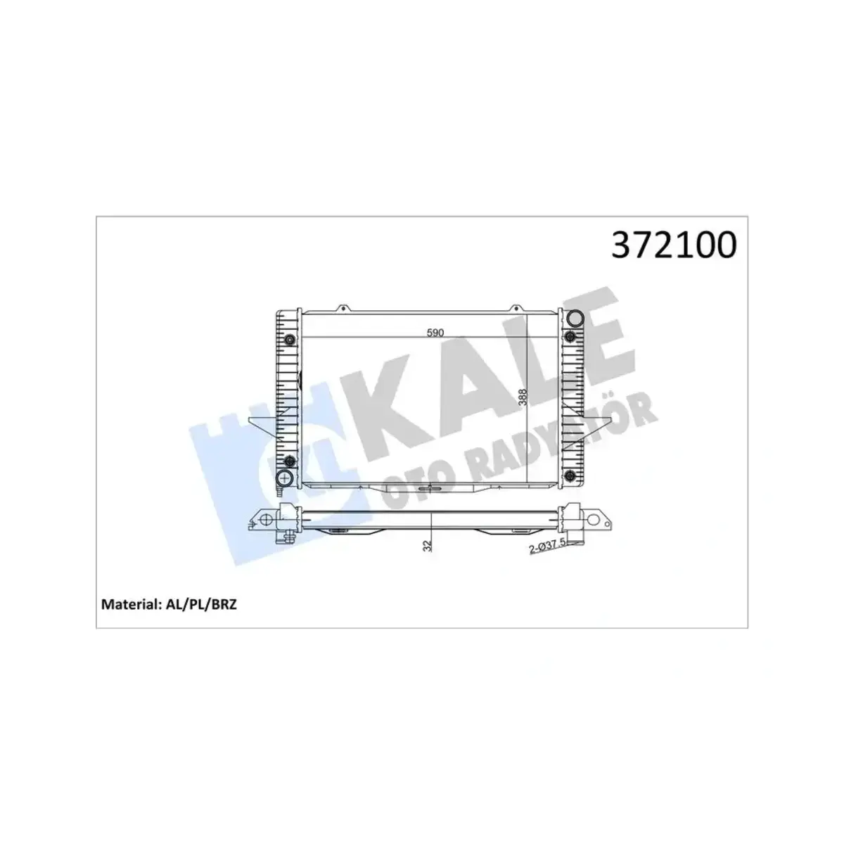 8601356 RADYATOR 850-C70 I-S70-V70 I-XC70 96<98 (AT) AL PL BRZ KALE