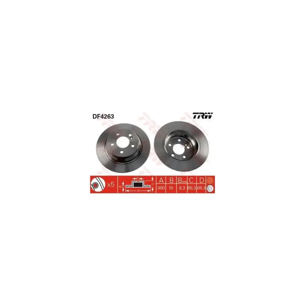 DF4263 FREN DISKI TRW