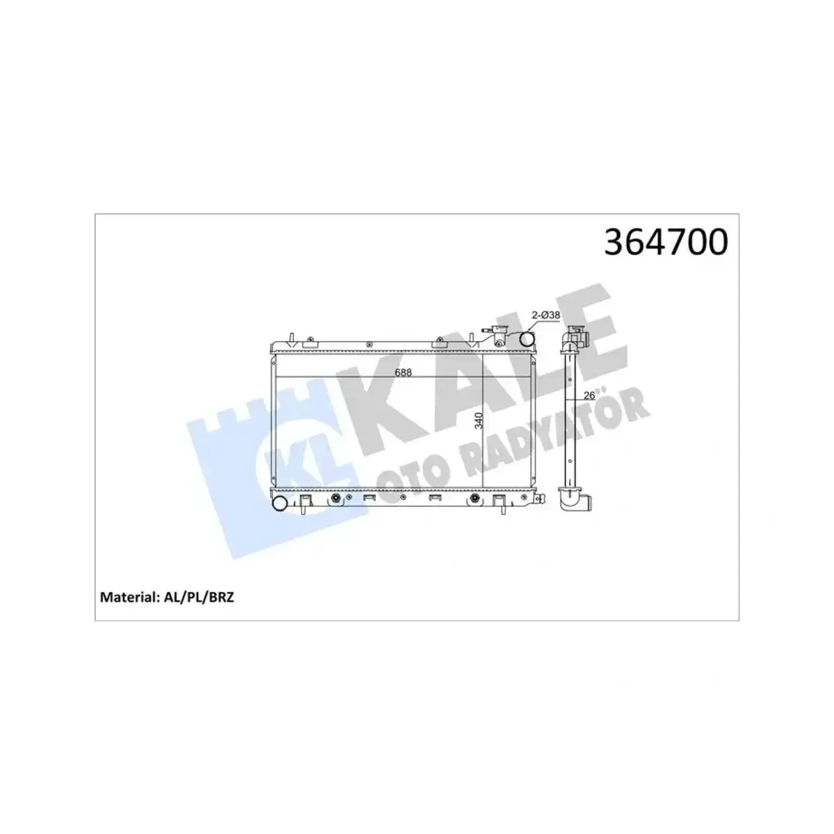 45199-FA000 RADYATOR FORESTER-IMPREZA (98+) (AT) AL PL BRZ KALE