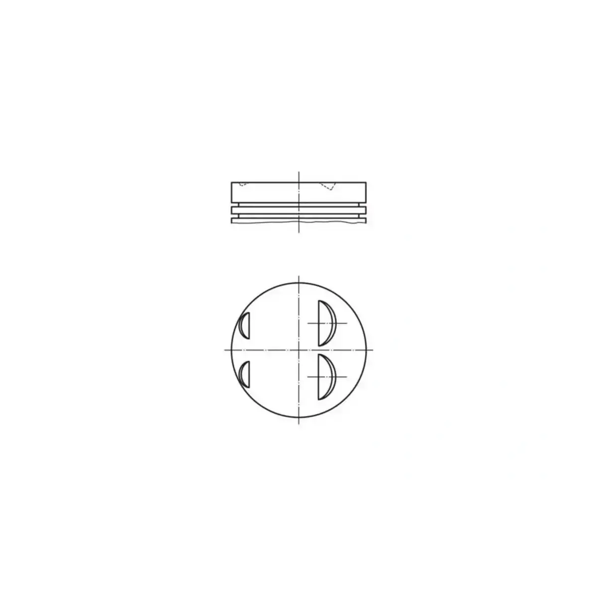 7701474903 PISTON SEGMAN (79.50MM STD ) MEGANE II-CLIO-II-CLIO III-MODUS-SCENIC II (K4J) 1.4 MAHLE