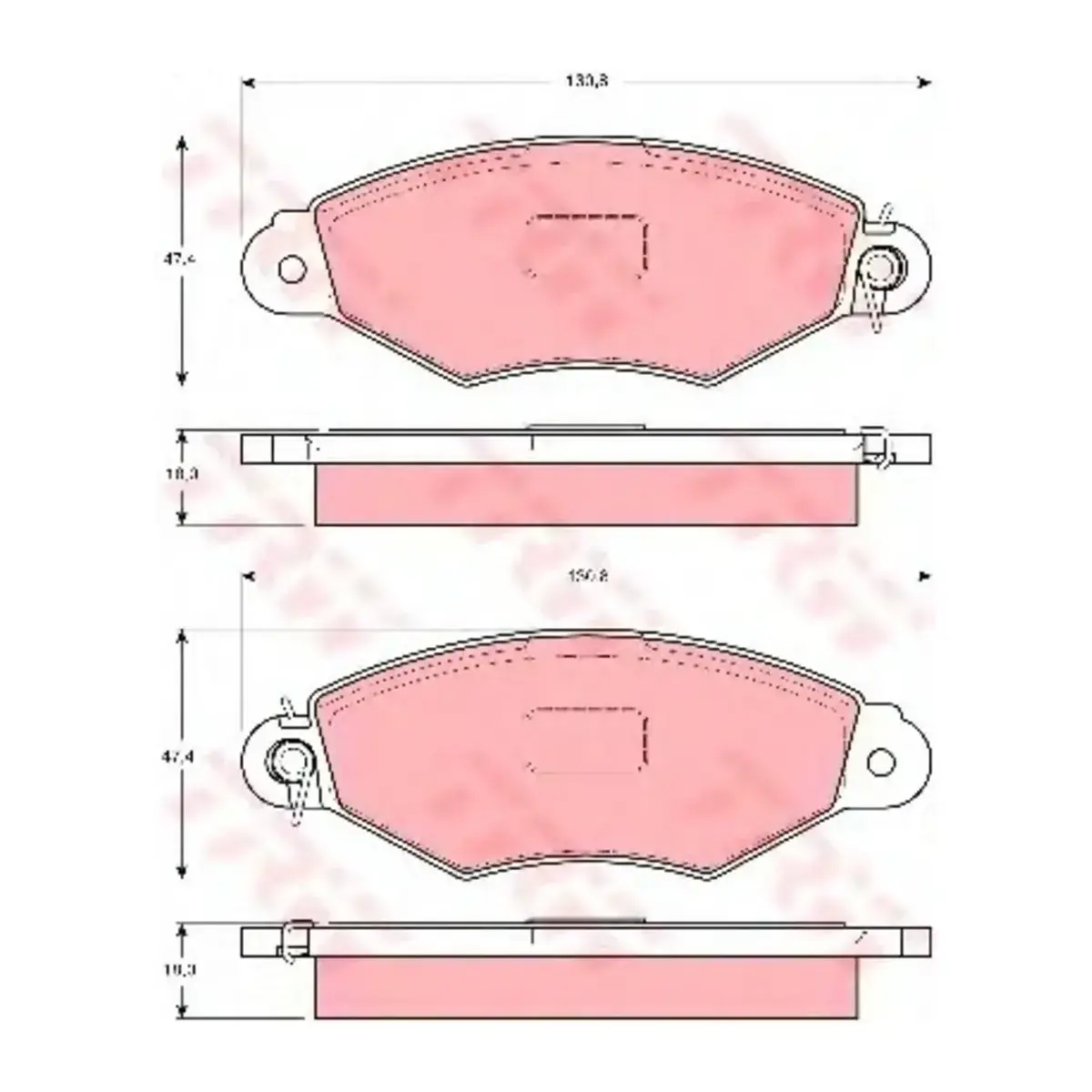 7701208142 FREN BALATASI ON KANGO 1.9D 97-03 1.5DCI 01-10 XSARA 1.4I 1.5D 97-05 TRW