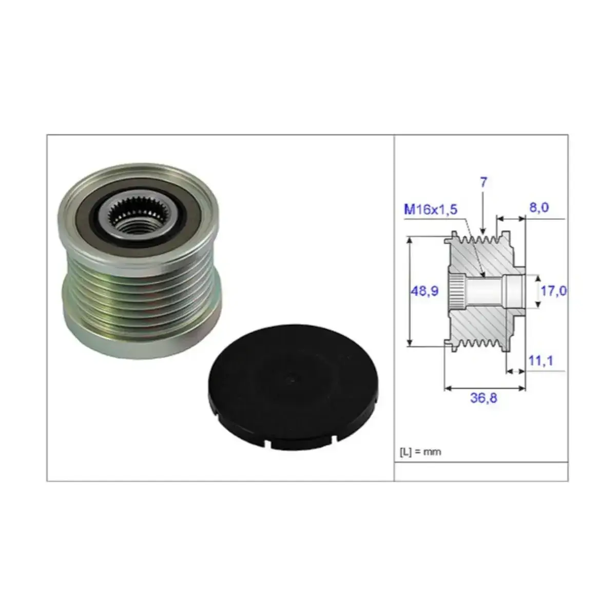 7701062985 ALTERNATOR KASNAGI ( RULMANLI ) LAGUNA II (01 ) MEGANE II III (08 ) TRAFIC II (06 )MASTER II (06 ) 1 INA