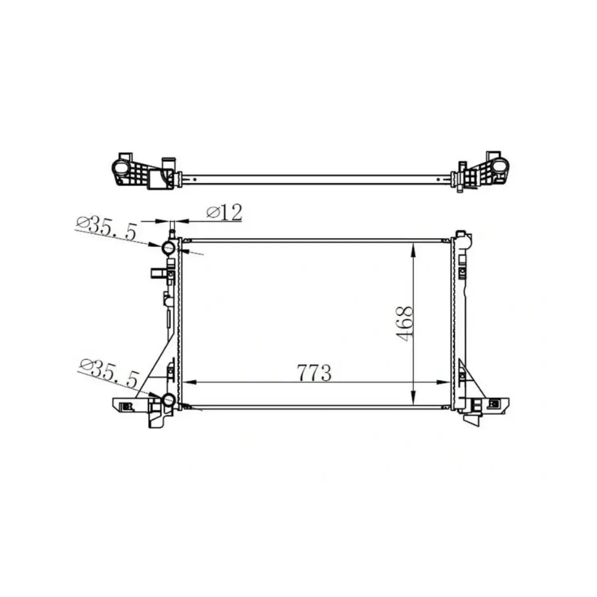 214004474R SU RADYATORU MASTER III 10> MOVANO B 10> 2.3dCI ORIS