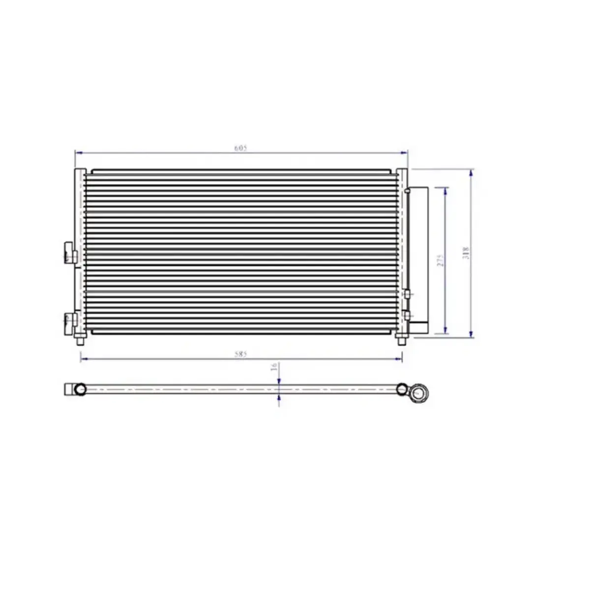51804991 KLIMA RADYATORU DOBLO 01>IDEA 04>PUNTO 03> LANCIA YPSILON 06>11 1.2 1.3JTD 1.4 1.9JTD ORIS