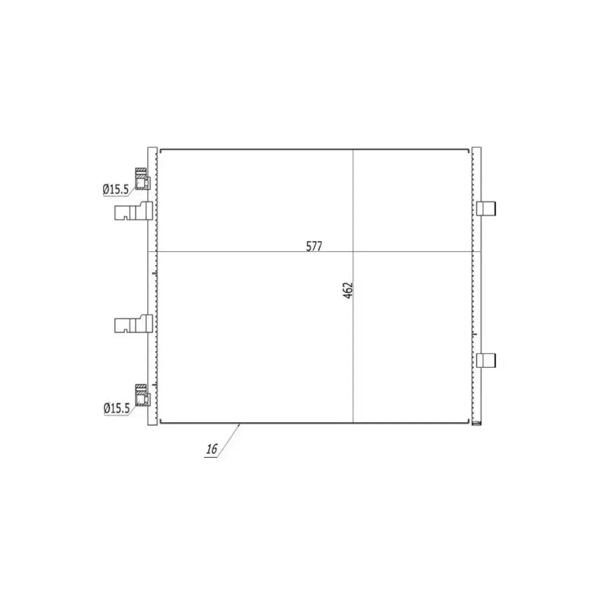 8200895918 KLIMA RADYATORU (KONDANSER) TRAFIC II 2.0 DCI 01> VIVARO A 2.0 CDTI 01> (OTO. MEK.) ORIS
