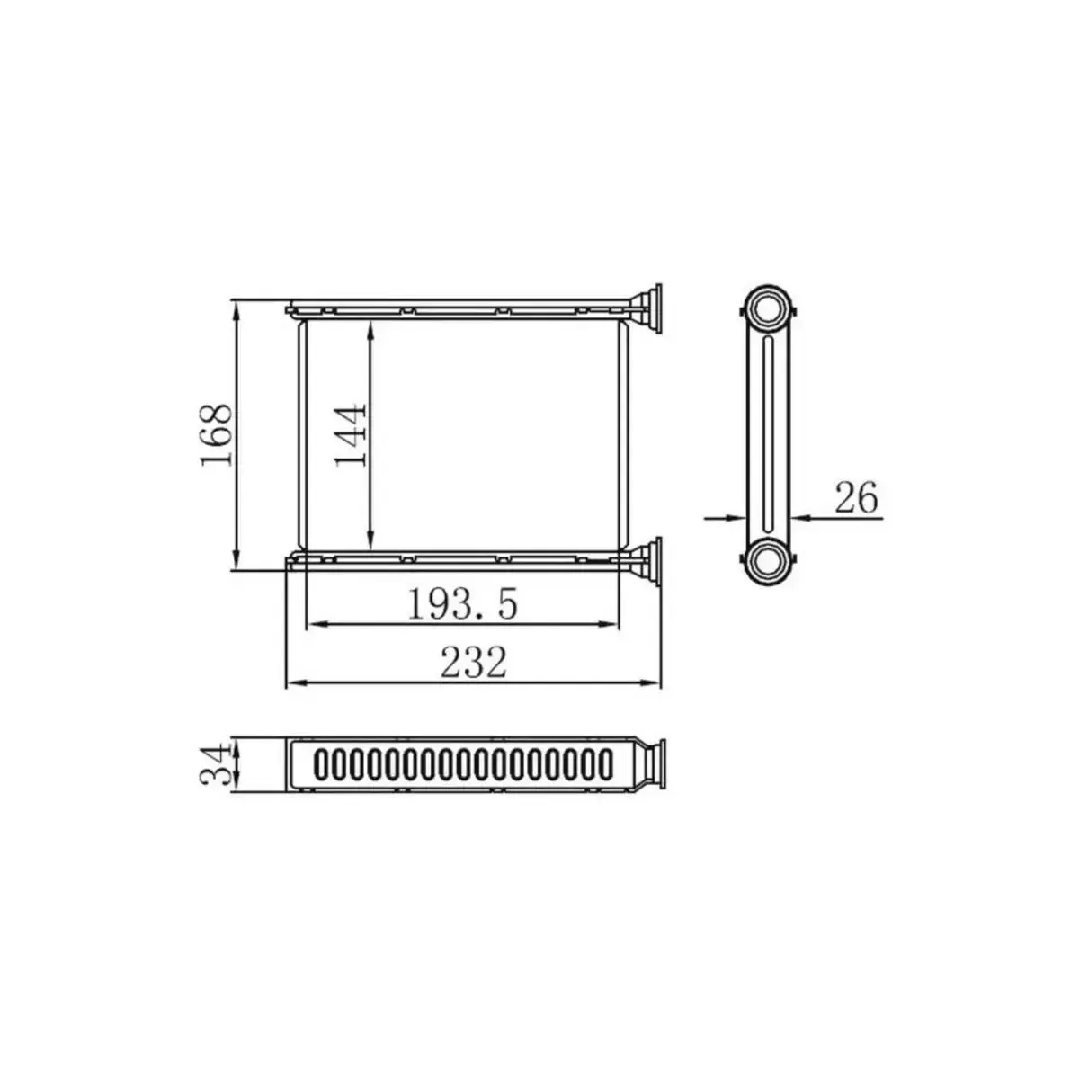 271159831R KALORIFER RADYATORU MEGANE III FLUENCE ORIS