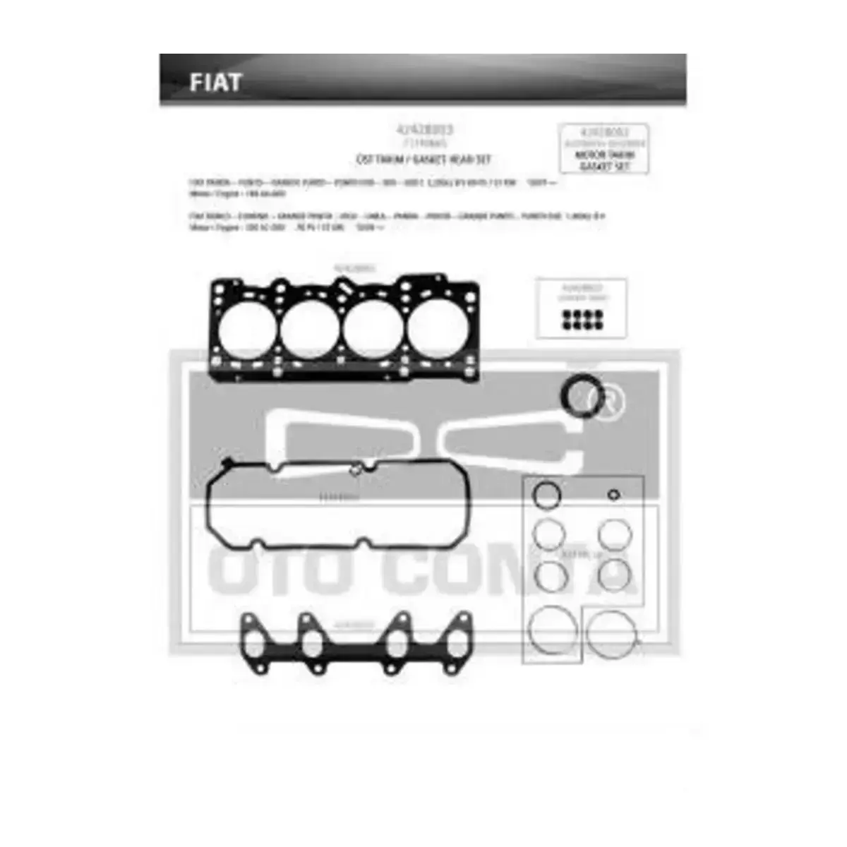 71740655 UST TAKIM CONTA PUNTO-DOBLO-FIORINO-LINEA 1.4 8V (199 A7.000-350 A1.000-FP4) OTOCONTA