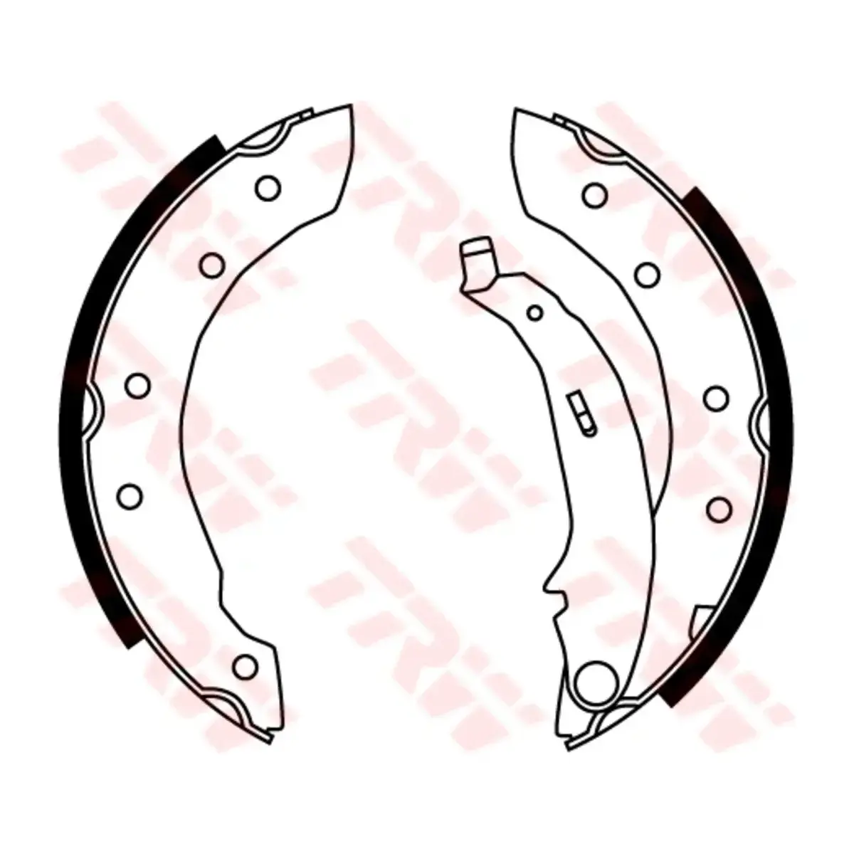 6001547630 ARKA FREN BALATASI PABUCLU P106 P206 P306 SAXO CLIO II SYMBOL LAGUNA TWINGO LOGAN 04=> SANDERO 08=> TRW