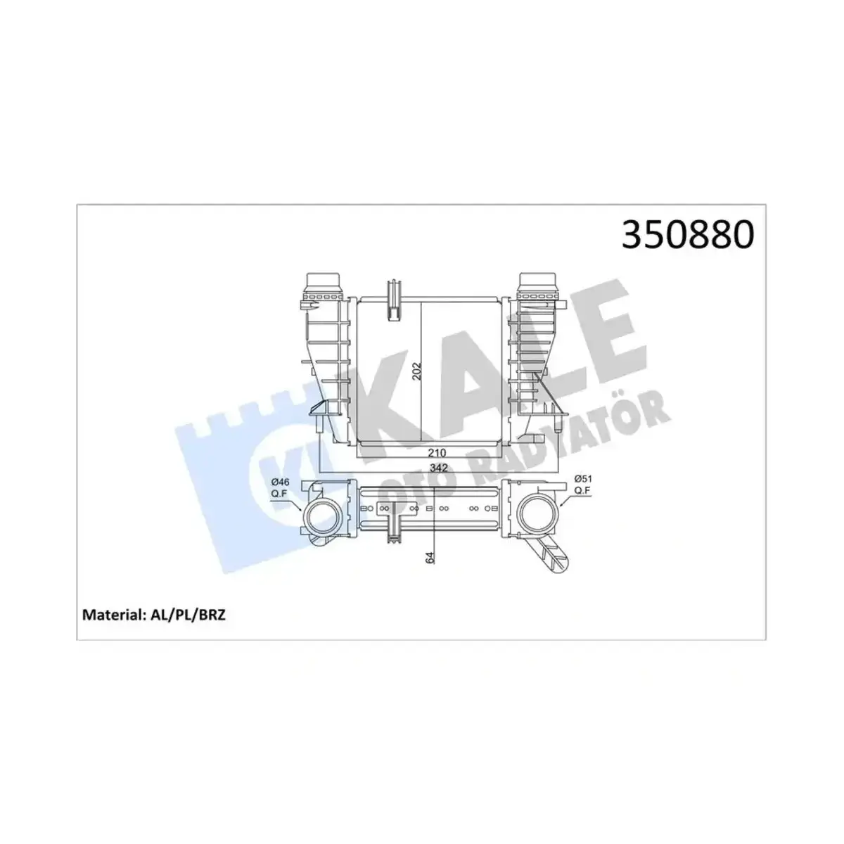 144619U20A INTERCOOLER CLIO III MODUS GRAND MODUS - NOTE NV200 AL PL BRZ KALE