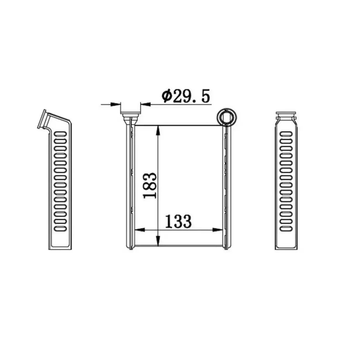 271153553R KALORIFER RADYATORU CLIO IV LOGAN II 13> (130x185x26) ORIS