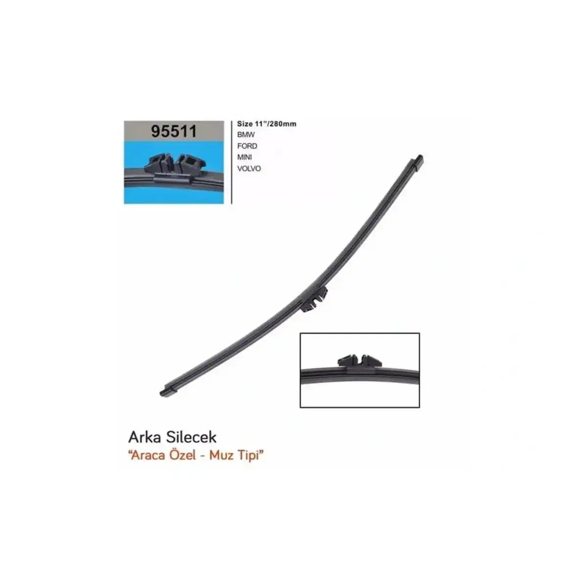 95511 MUZ TIPI ADAPTORLU SILECEK SET 3 TOURING F31 2012 - X3 G01 2018 - ECOSPORT 2018 - EXPLORER 2010 - FI RBW