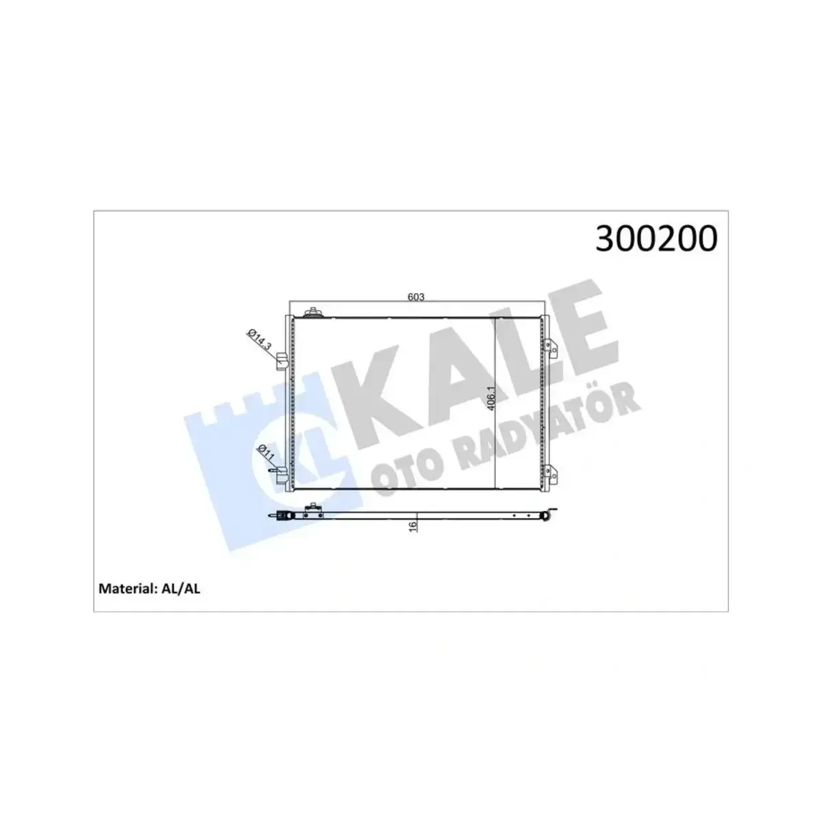 8200742595 KLIMA RADYATORU CLIO II SYMBOL THALIA 1.5 DCI KALE
