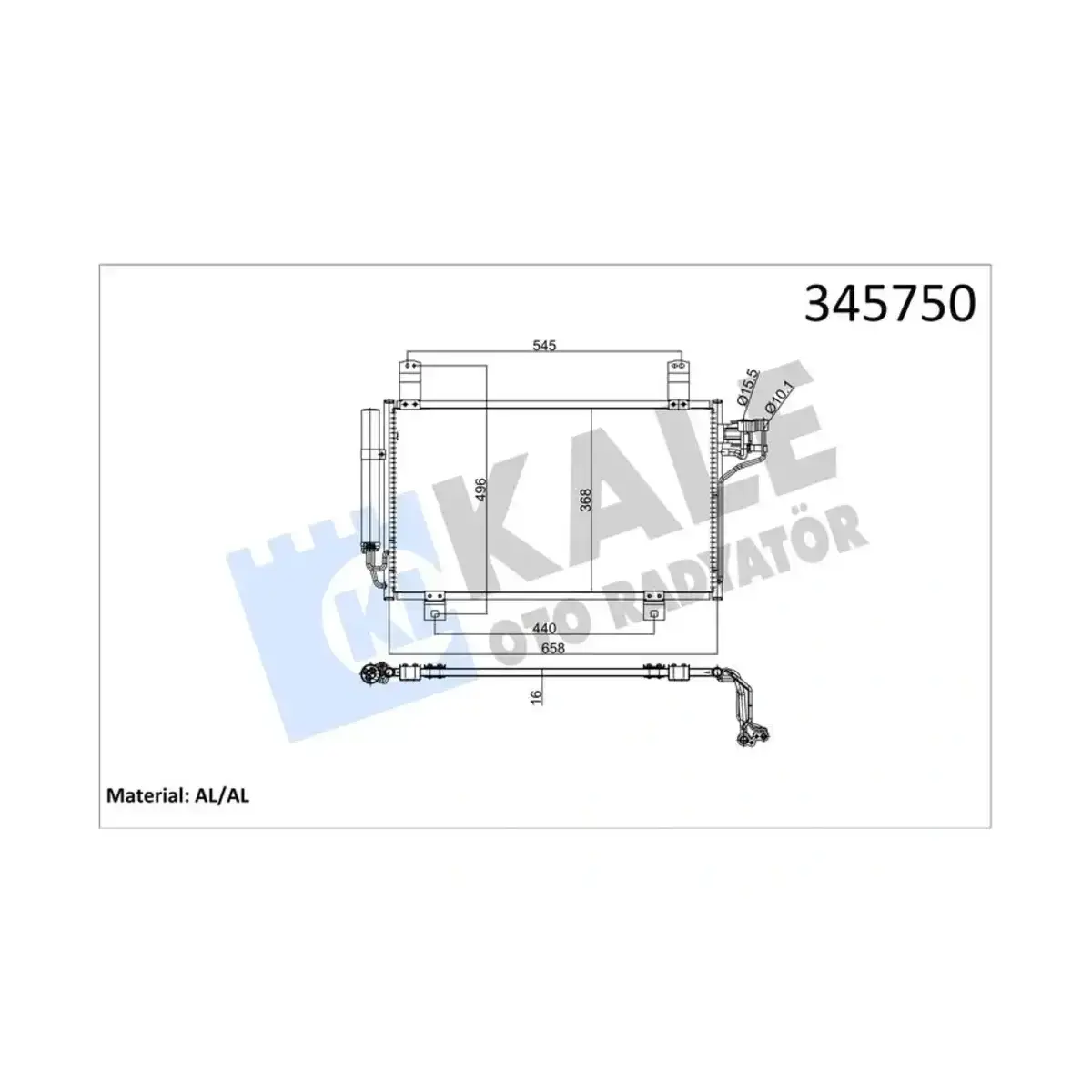KD62-61-480 KONDENSER CX-5 AL AL KALE