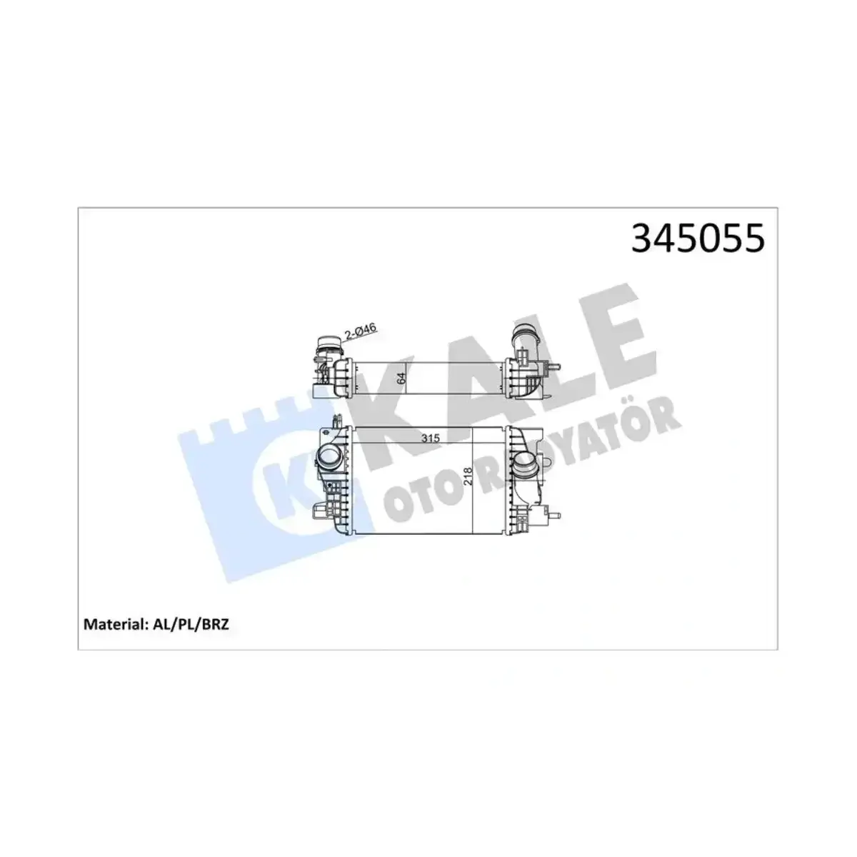 1302140 INTERCOOLER MERIVA B AL PL BRZ KALE