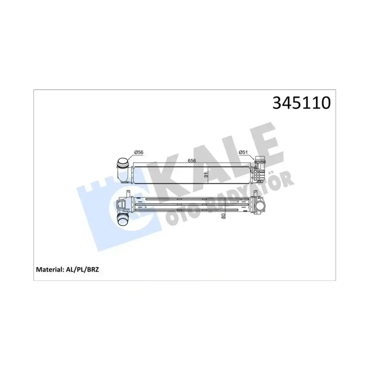 14496-0006R INTERCOOLER MEGANE III-SCENIC III 1.2TCE 1.4TCE 1.5DCI (K9K) (09+) AL PL BRZ KALE