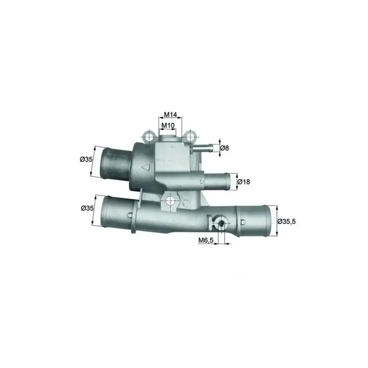 46523733 TERMOSTAT (KOMPLE) PALIO ALBEA BRAVO BRAVA MAREA 96=> 1.6 16V (88C) MAHLE