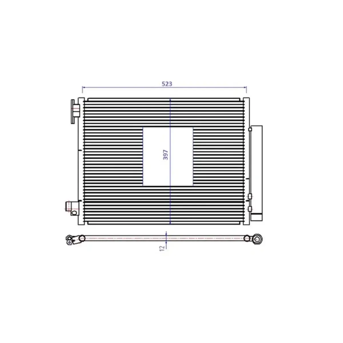 921006454R KLIMA RADYATORU CLIO IV 12> CAPTUR I 13> SYMBOL III 14> DACIA LOGAN MCV II 14>DUSTER 10> SANDERO II ORIS