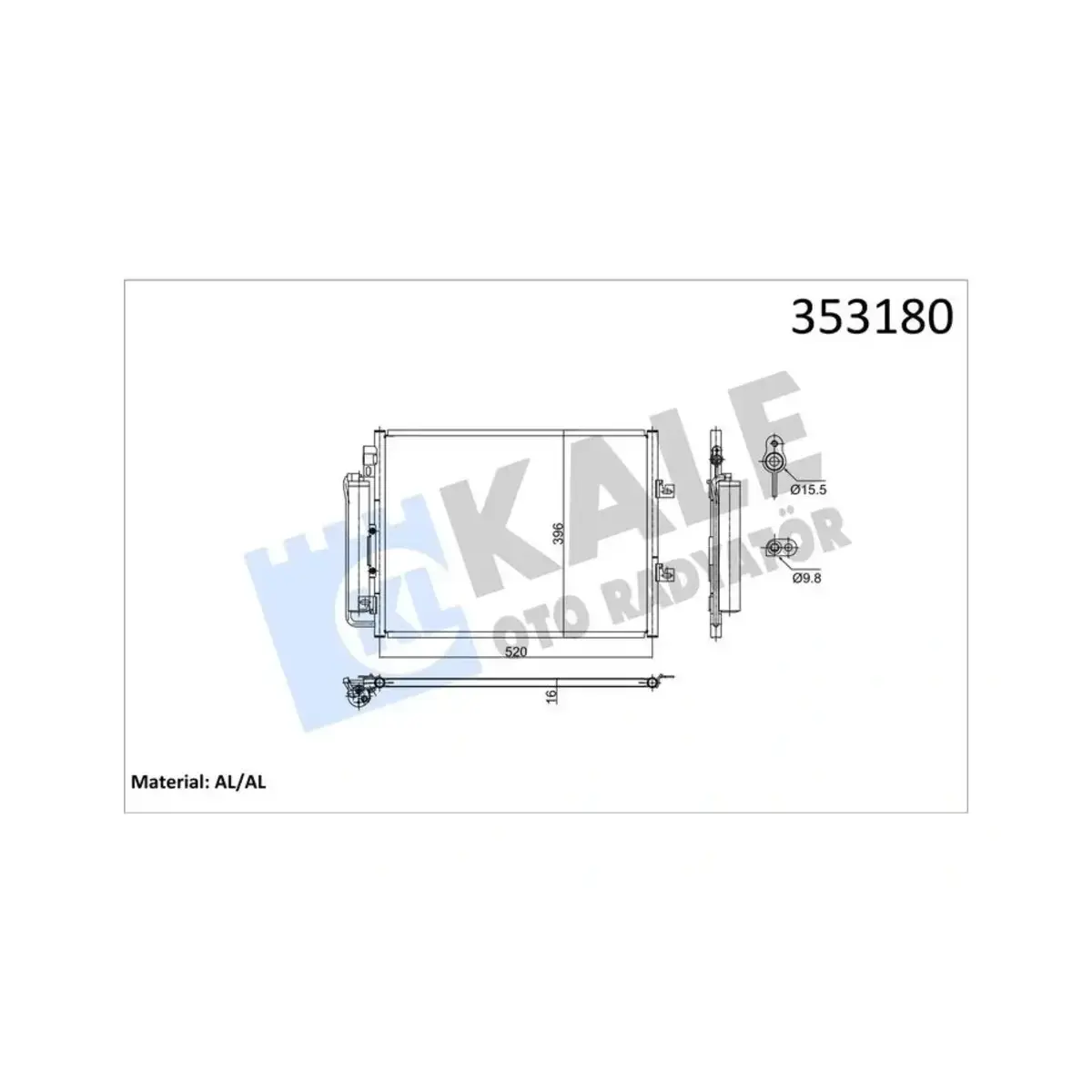 8200448252 KONDENSER TWINGO II AL AL KALE