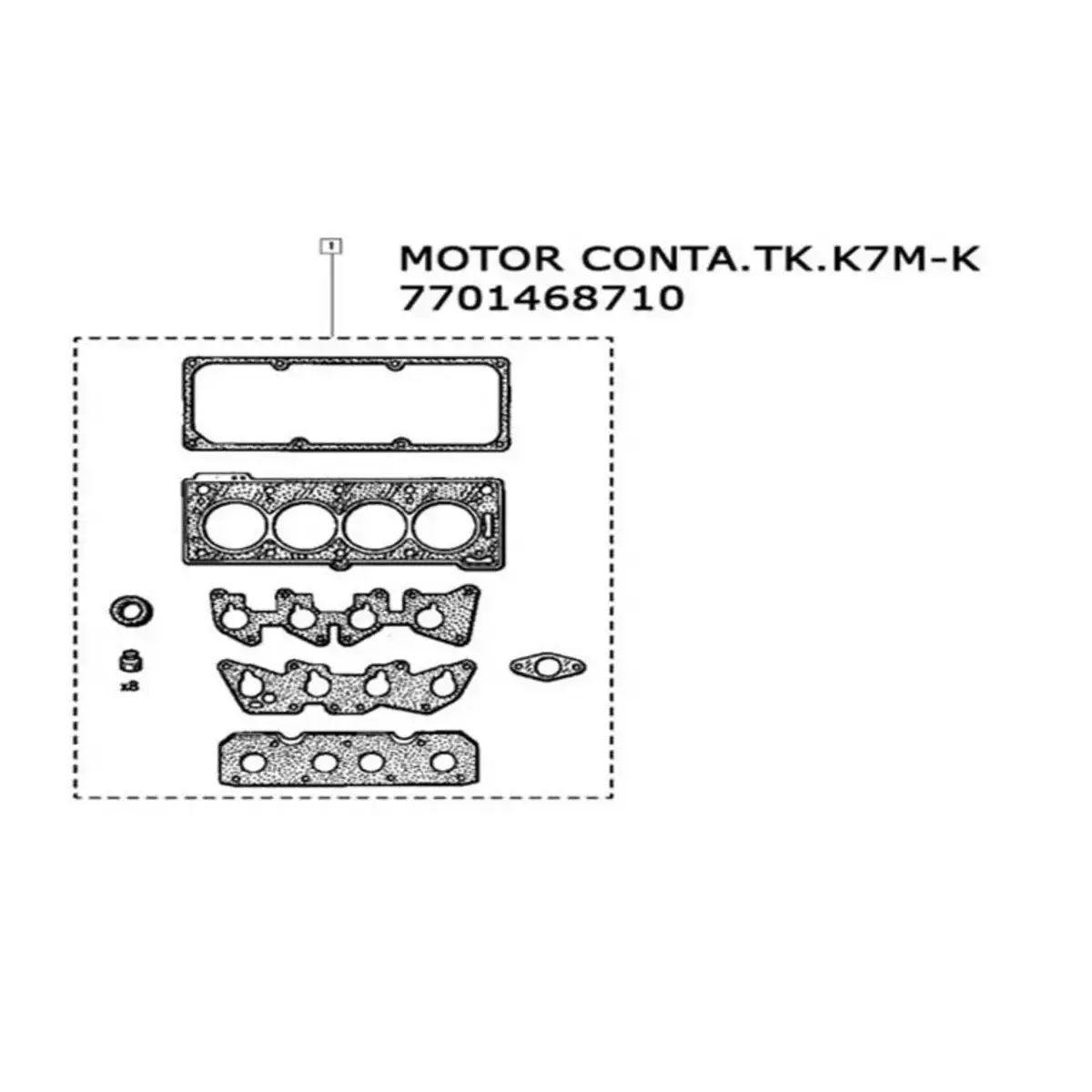 40149002 TAKIM CONTA MEGANE 1.4 1.6 8V FULL KECELI K7J K7M OTOCONTA