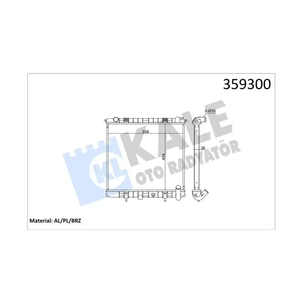ESR2269 RADYATOR II 4.0I-4.6I (95+) (MT) AL PL BRZ KALE