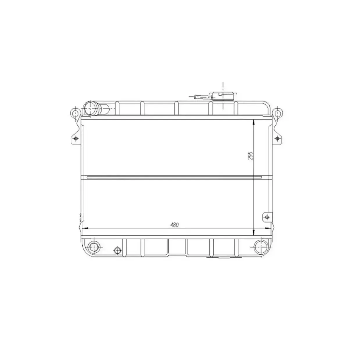 4344166 RADYATOR M131 EM YM (470x292x34) (2 SIRA AL+PL SISTEM) ORIS
