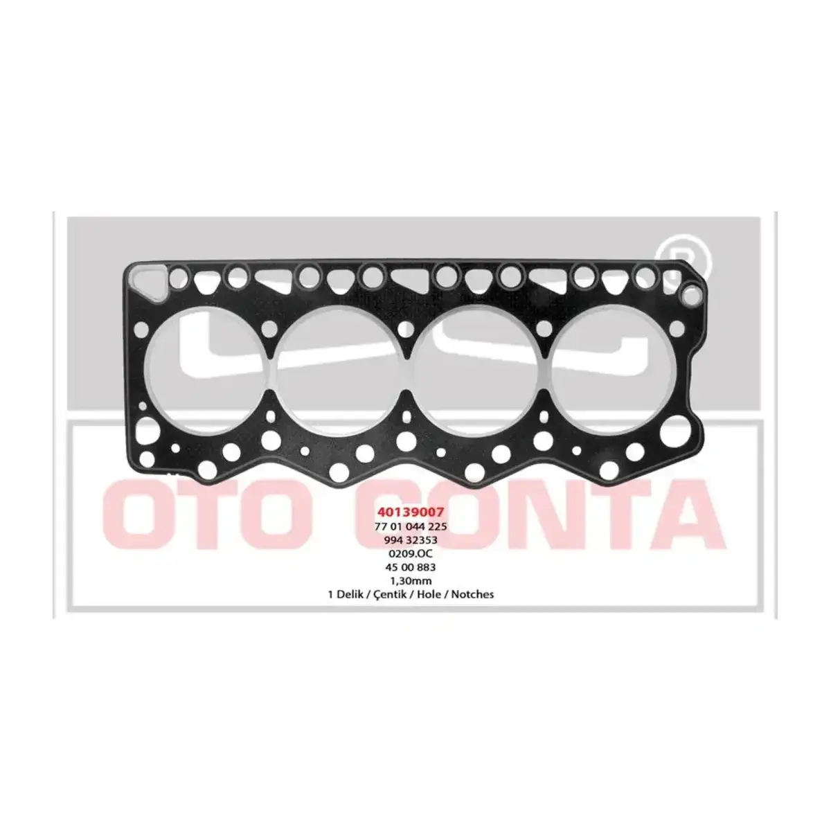 99432353 SILINDIR KAPAK CONTASI ( 1 KERTIK )DUCATO 2.8TDI MASTER 2.8DTI 1.30MM OTOCONTA