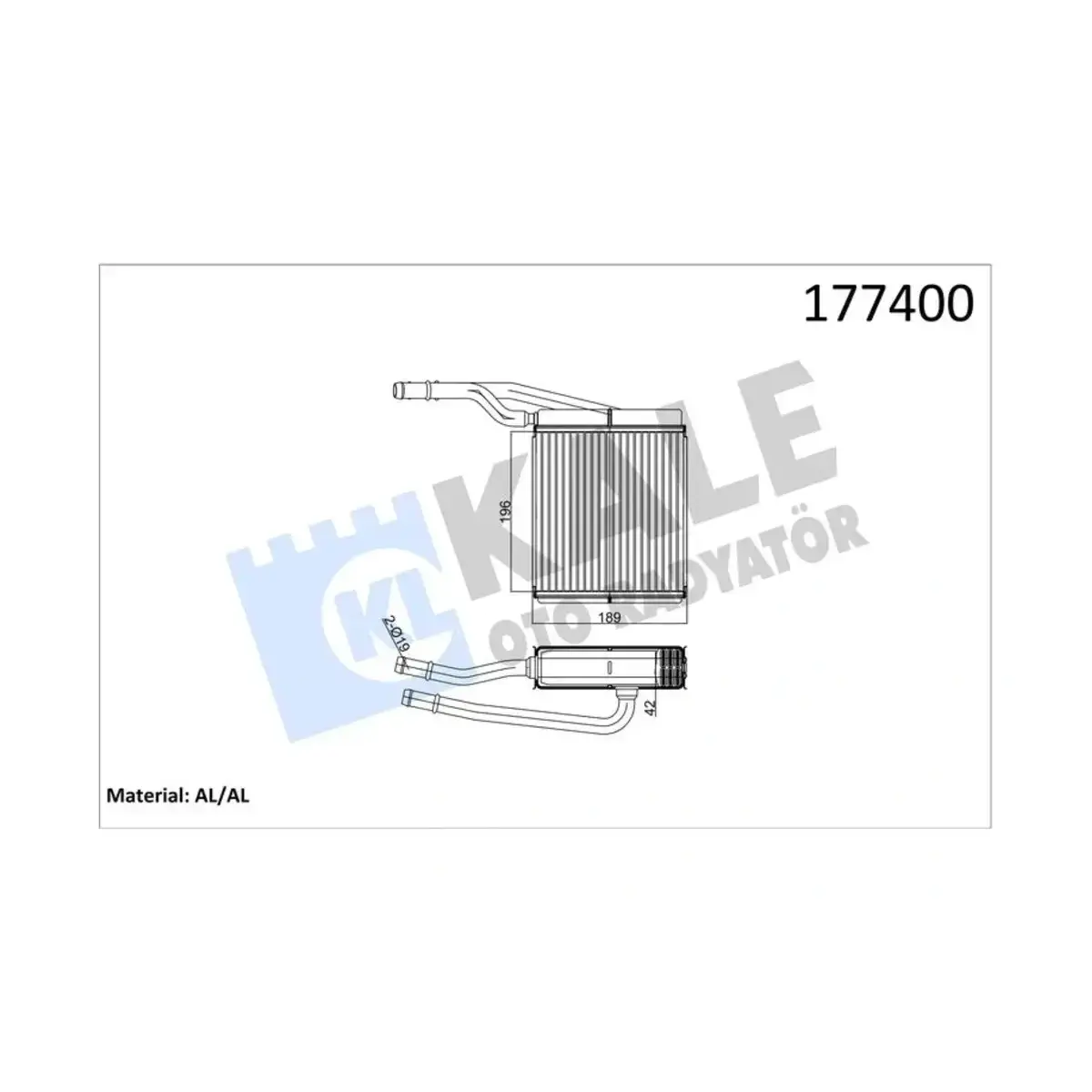 XS4H18476AB KALORIFER TRANSIT CONNECT FOCUS 1.8 TDCI SOL DIREKSIYON AL/BRZ KALE