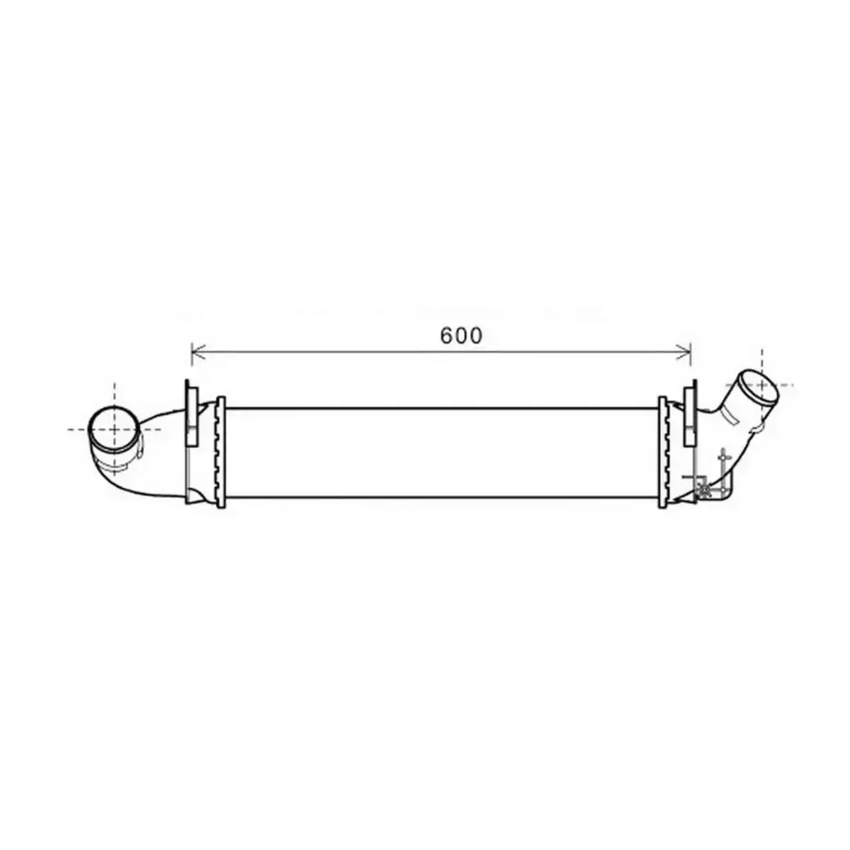 8200424155 TURBO RADYATORU (INTERCOOLER) LOGAN 04> SANDERO 08> 1.5 DCI (654X113X108) (MEK.) ORIS