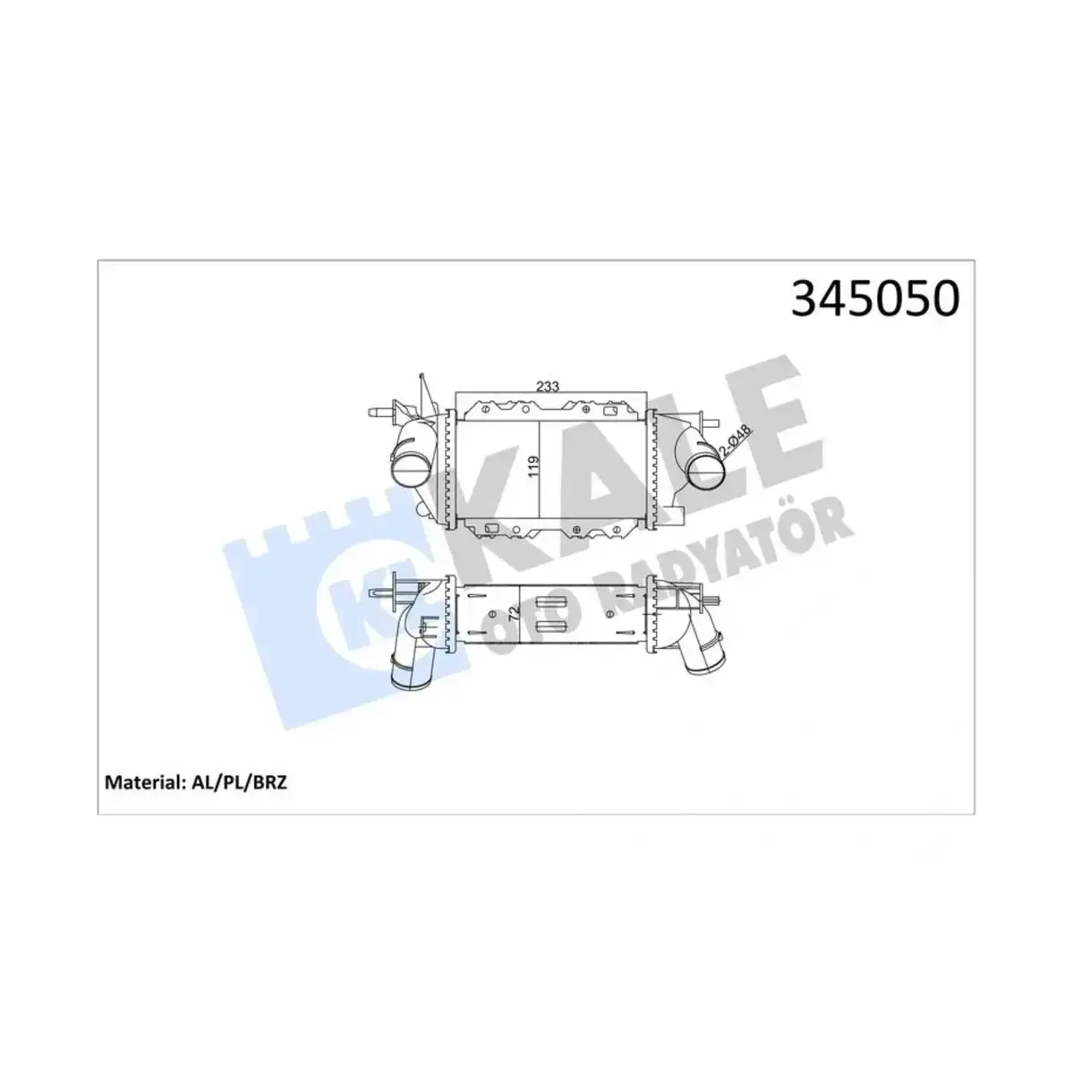1300403 INTERCOOLER VECTRA 2.0-2.2 DTI AL PL BRZ KALE