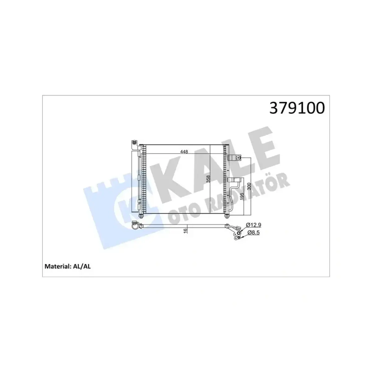 97606-25600 KONDENSER ACCENT 1.3I-1.5I-1.6I (99+) AL AL KALE